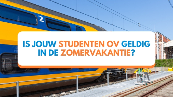 Is je studenten OV-geldig in de zomer 2025?