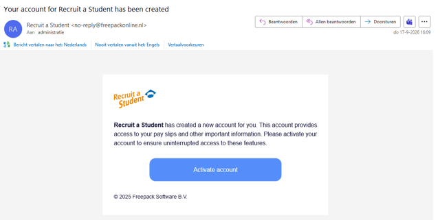 Aanmeldmail