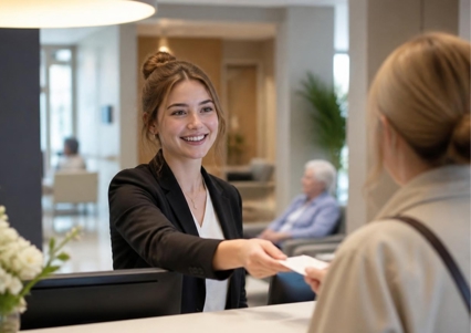 Student inhuren receptionist
